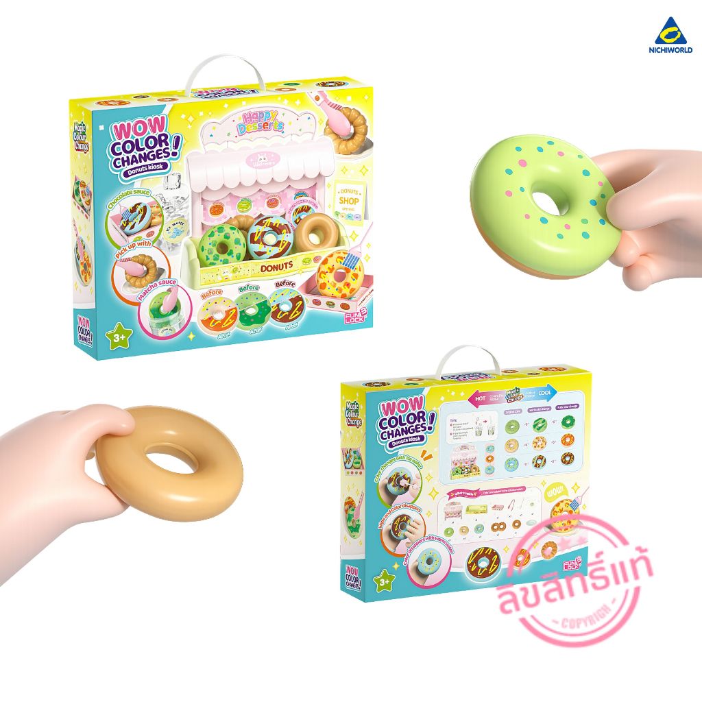 Đồ Chơi Trẻ Em Funlock Đổi Màu donut kiosk Shop Code FLB1014