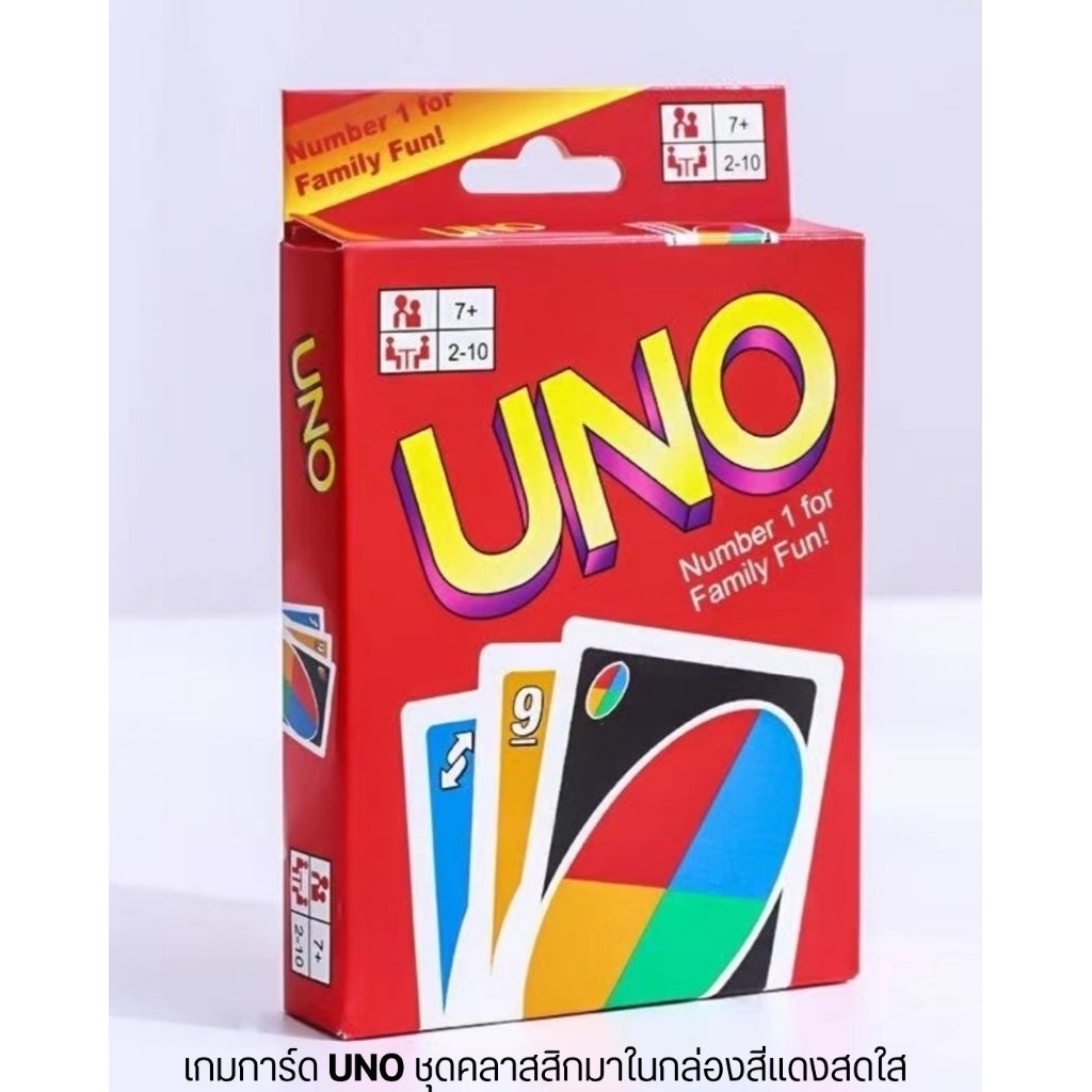 Bộ trò chơi bài UNO này gồm 108 lá bài.​ Thích hợp cho người chơi từ 7 tuổi trở lên và 2 đến 10 ngườ