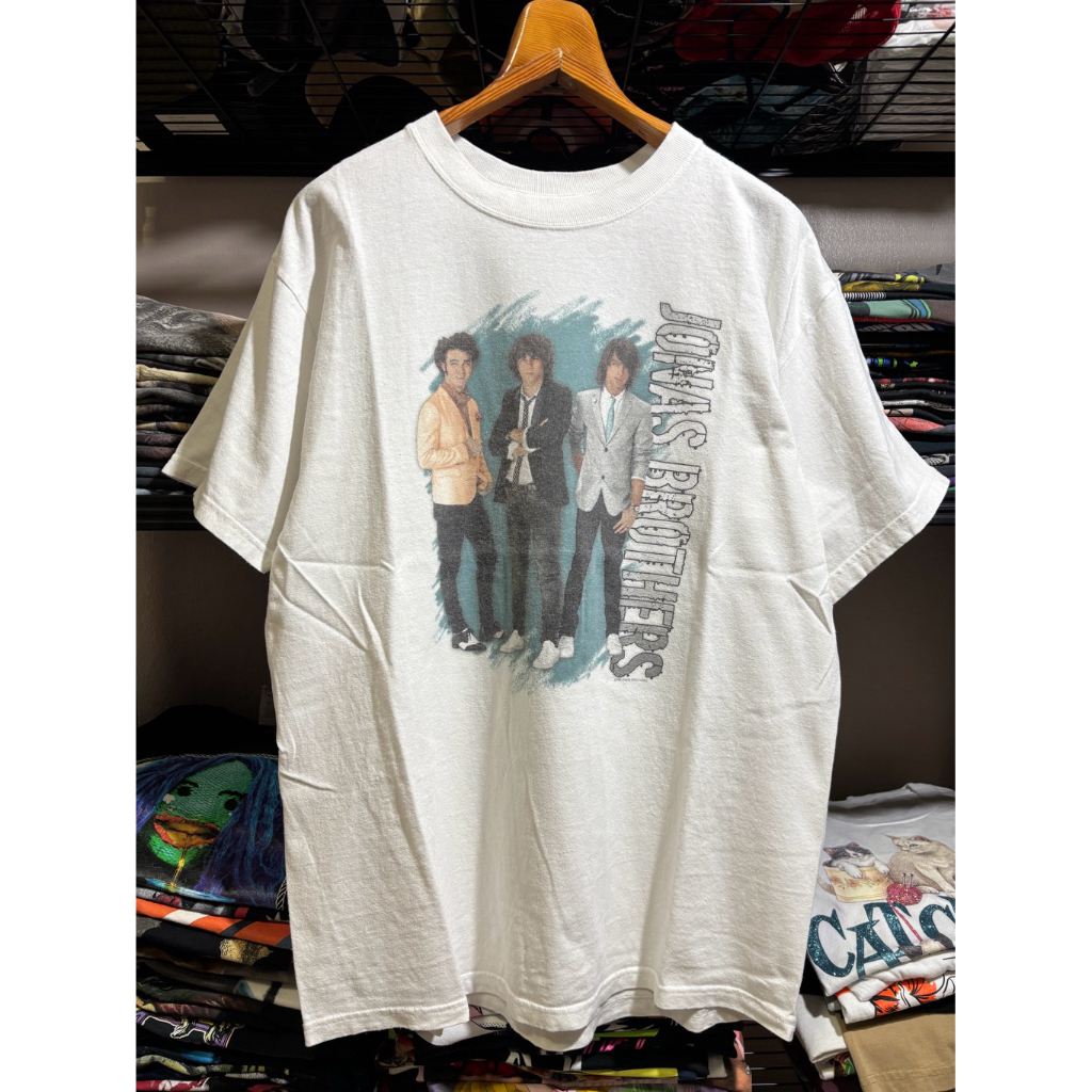 Áo thun Jonas Brothers Tour 2008 Authentic Second Hand Tình trạng tốt