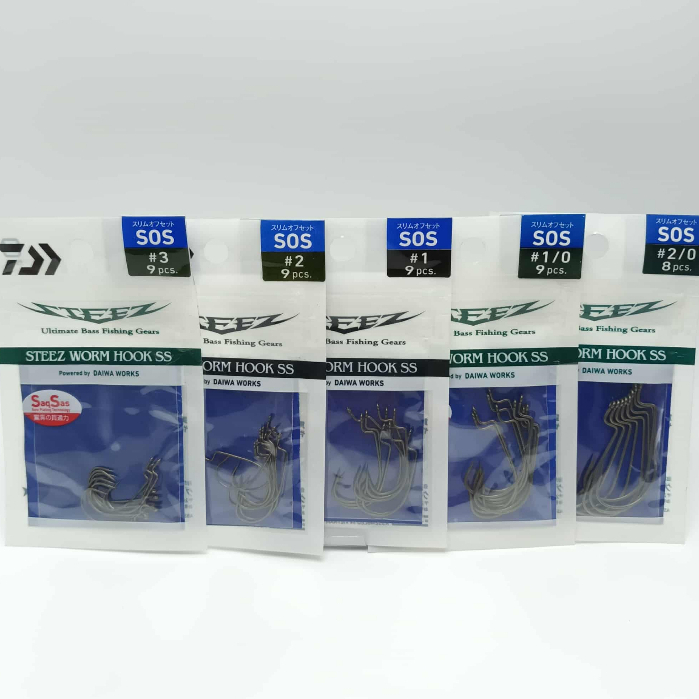 DAIWA Steez Worm Hook SS Slim Offset / Texas Jdm Work