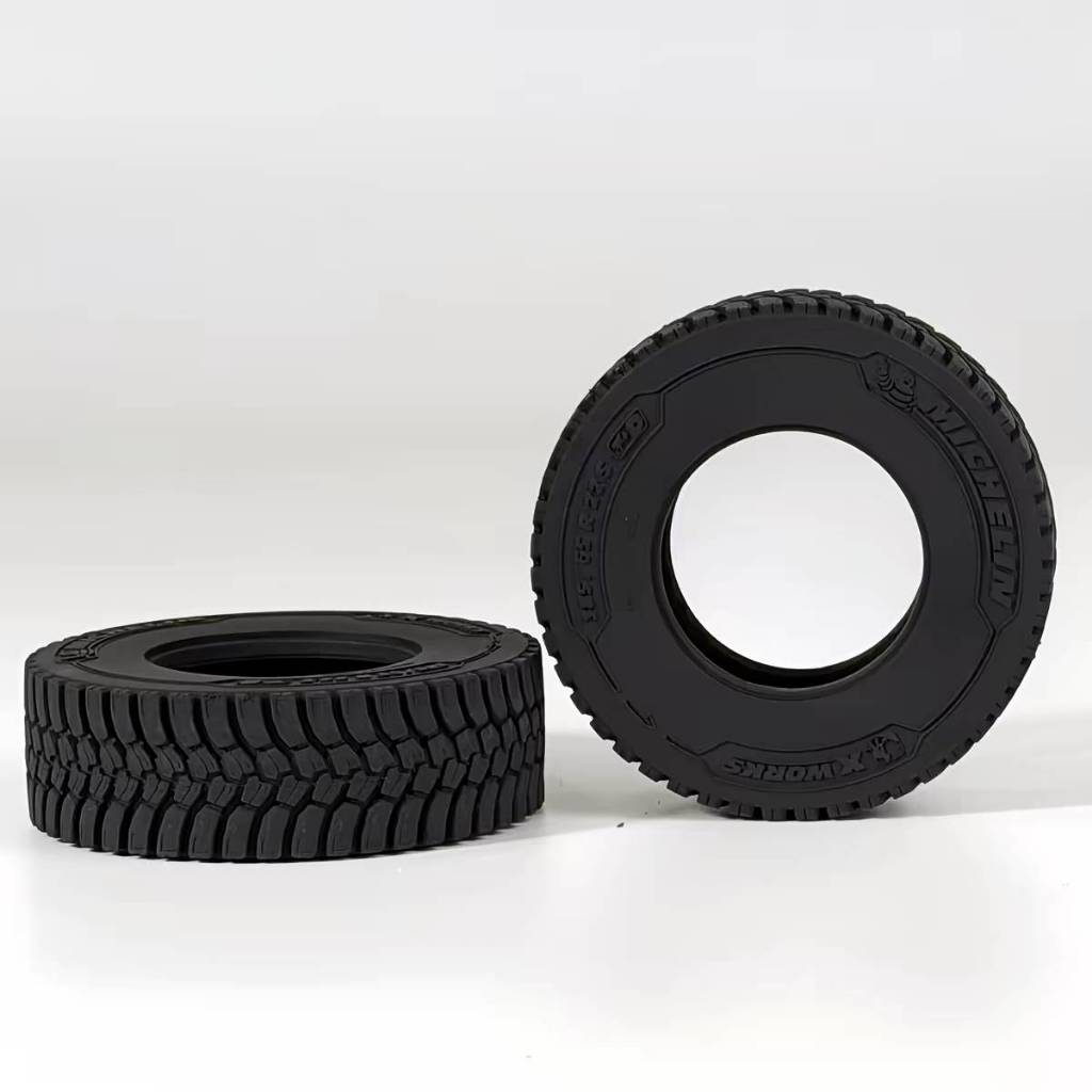 1 / 14 RC Xe Tải Cao Su Cao Su MICHELIN Cho Xe Tamiya 1 / 14 2 Chiếc.