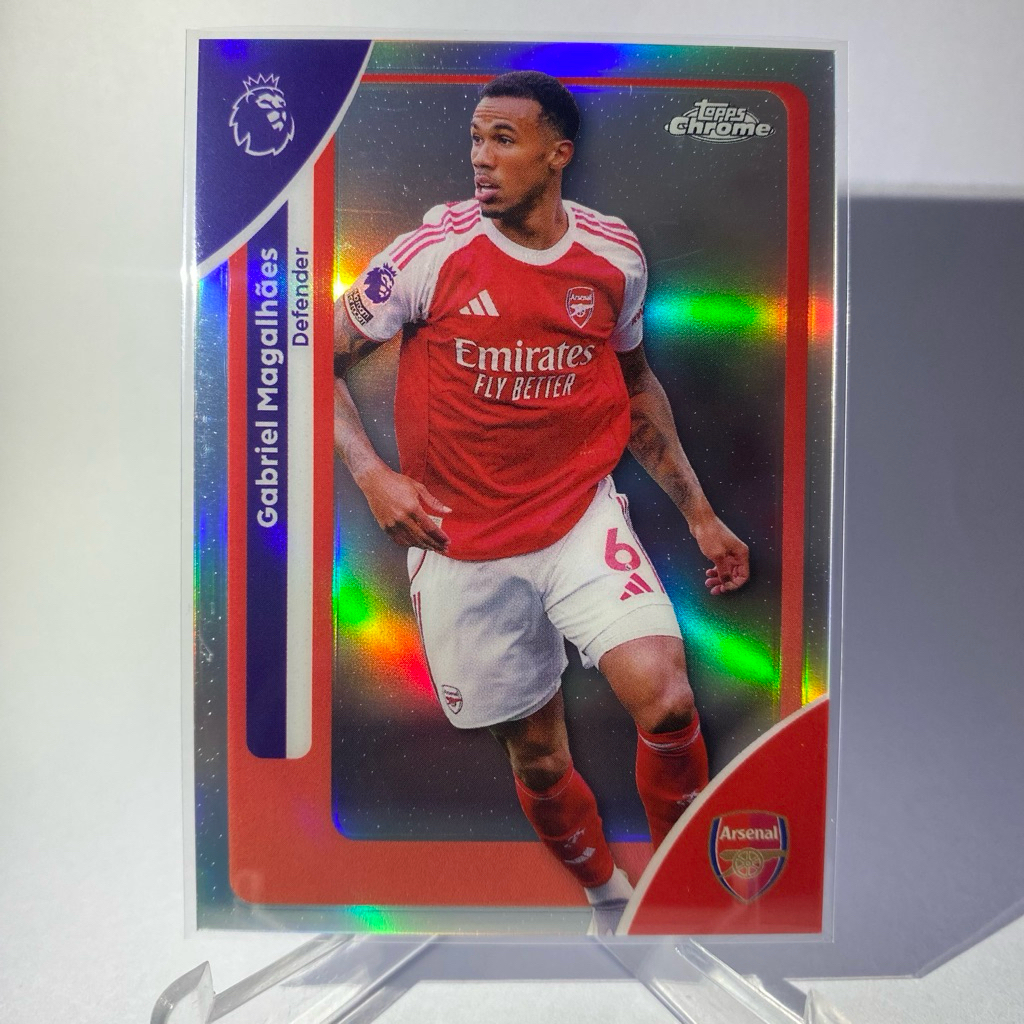 Thẻ bóng đá GABRIEL MAGALHAES ARSENAL (Retractor) TOPPS CHROME 2026