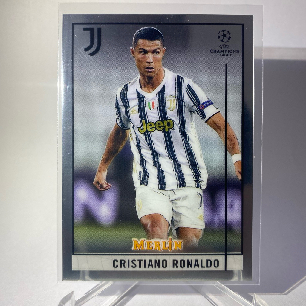 Thẻ bóng đá CRISTIANO RONALDO CR7 JUVENTUS TOPPS MERLIN 2021 No.50