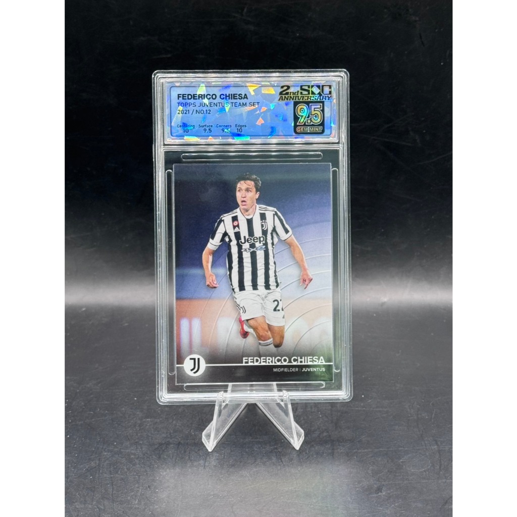 Federico Chiesa - 2021 Topps Juventus Team Set - 12 - SQC 9.5 Gem Mint