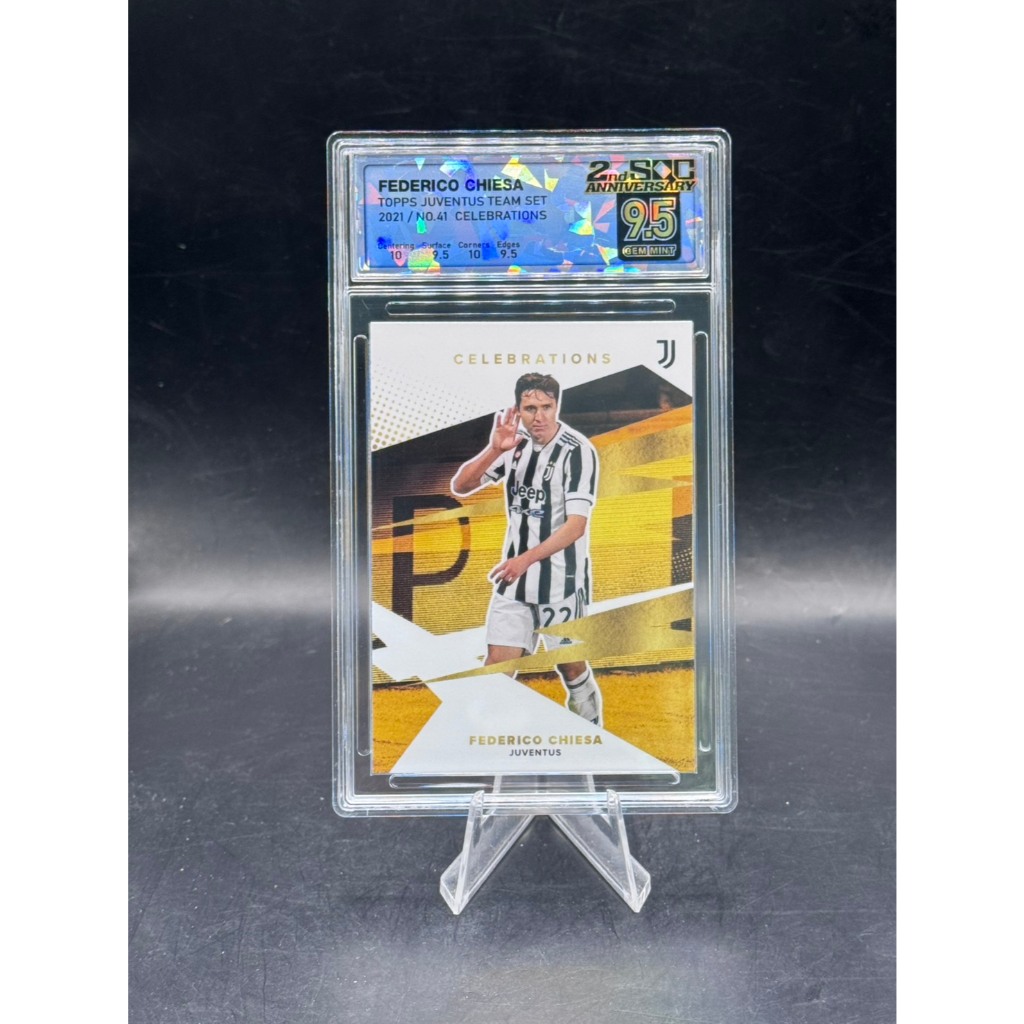 Federico Chiesa - 2021 Topps Juventus Team Set - 41 Lễ kỷ niệm - SQC 9.5 Gem Mint