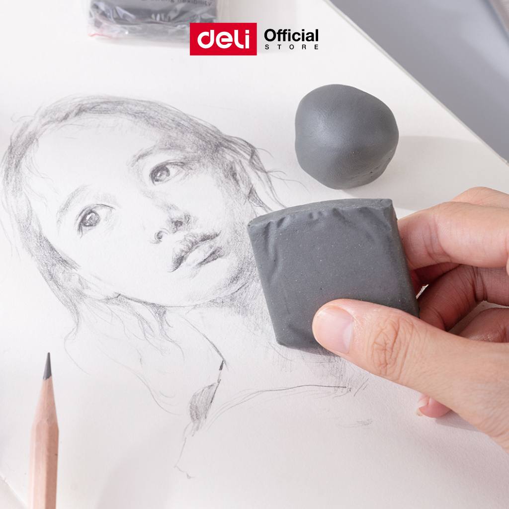 Deli Molded Eraser Model H02610 / VP176 For Art Can Be (Có sẵn 7 màu) (Bán trong 1 miếng)