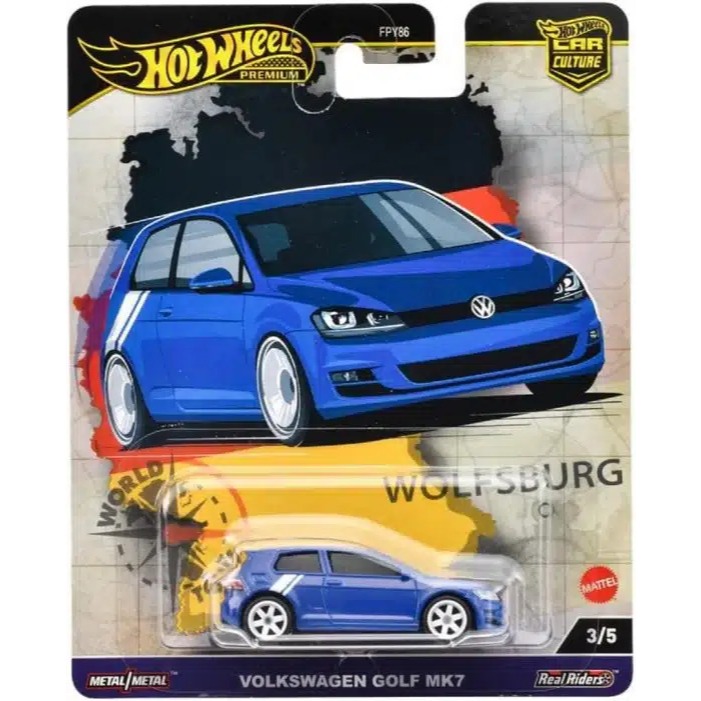 Hot Wheels Premium Volkswagen Golf Mk7