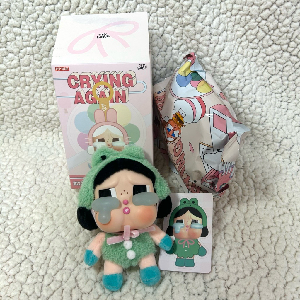 (Đã qua sử dụng chưa đóng gói) Cry baby Frog (Pop mart) Crying again Model Đọc chi tiết trước khi đặ