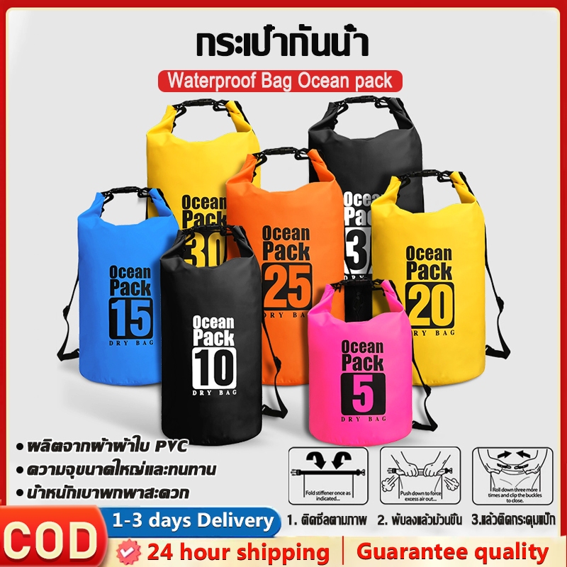 Túi vải chống thấm nước Ocean pack 3L / 5L / 10L Lít Thể thao dưới nước