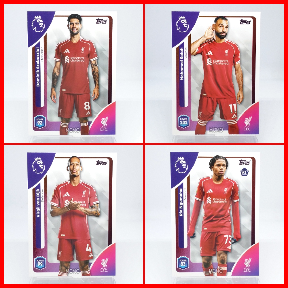 Liverpool 2025-26 Topps Thẻ bóng đá Premier League