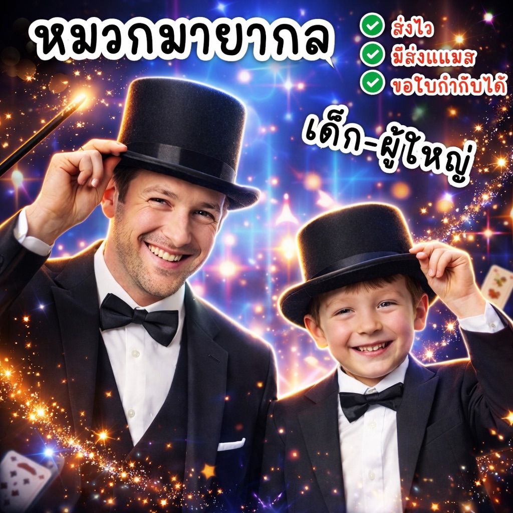 ️ Giao hàng mặt nạ có sẵn từ Bangkok Magic Hat Jazz Phong cách cao cấp Michael Jackson Broadway