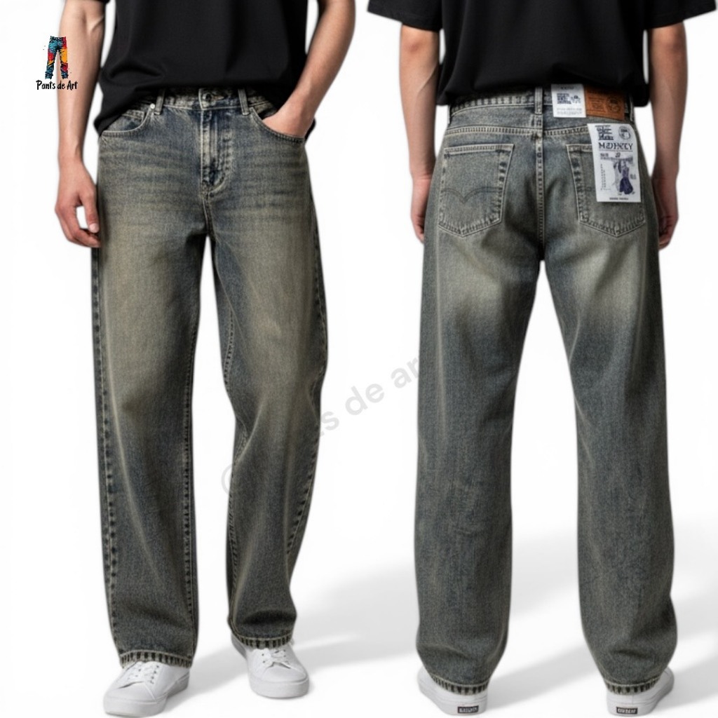 Quần jean PANTSDEART Rust Wash Barrel – Dây thẳng rỉ sét thoải mái khi mặc