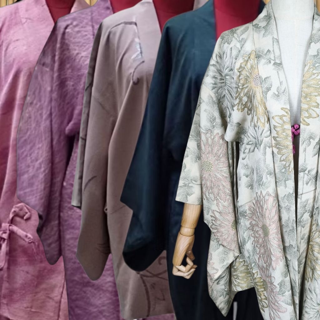 Áo khoác nữ Haori / Douchugi Haori phong cách hỗn hợp