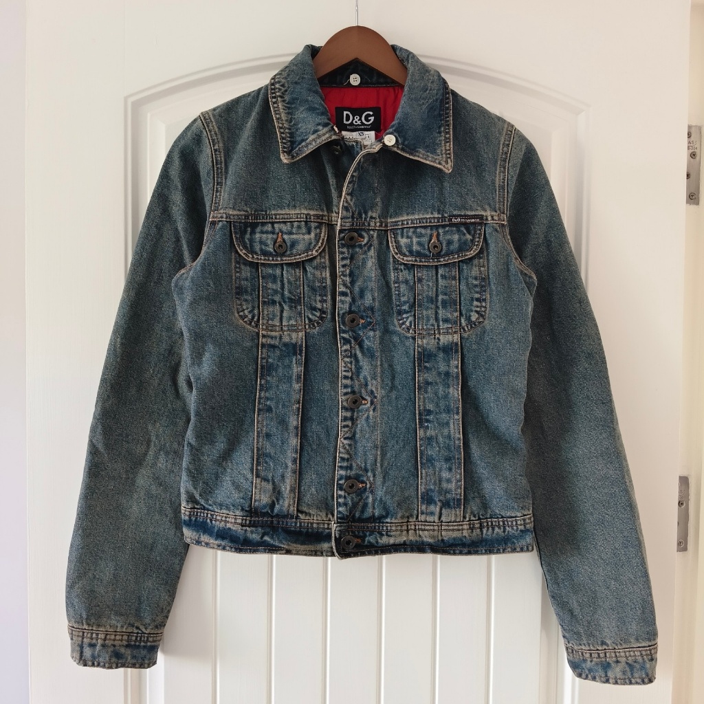 Áo khoác Denim lót cổ điển Dolce & Gabbana sản xuất tại Ý