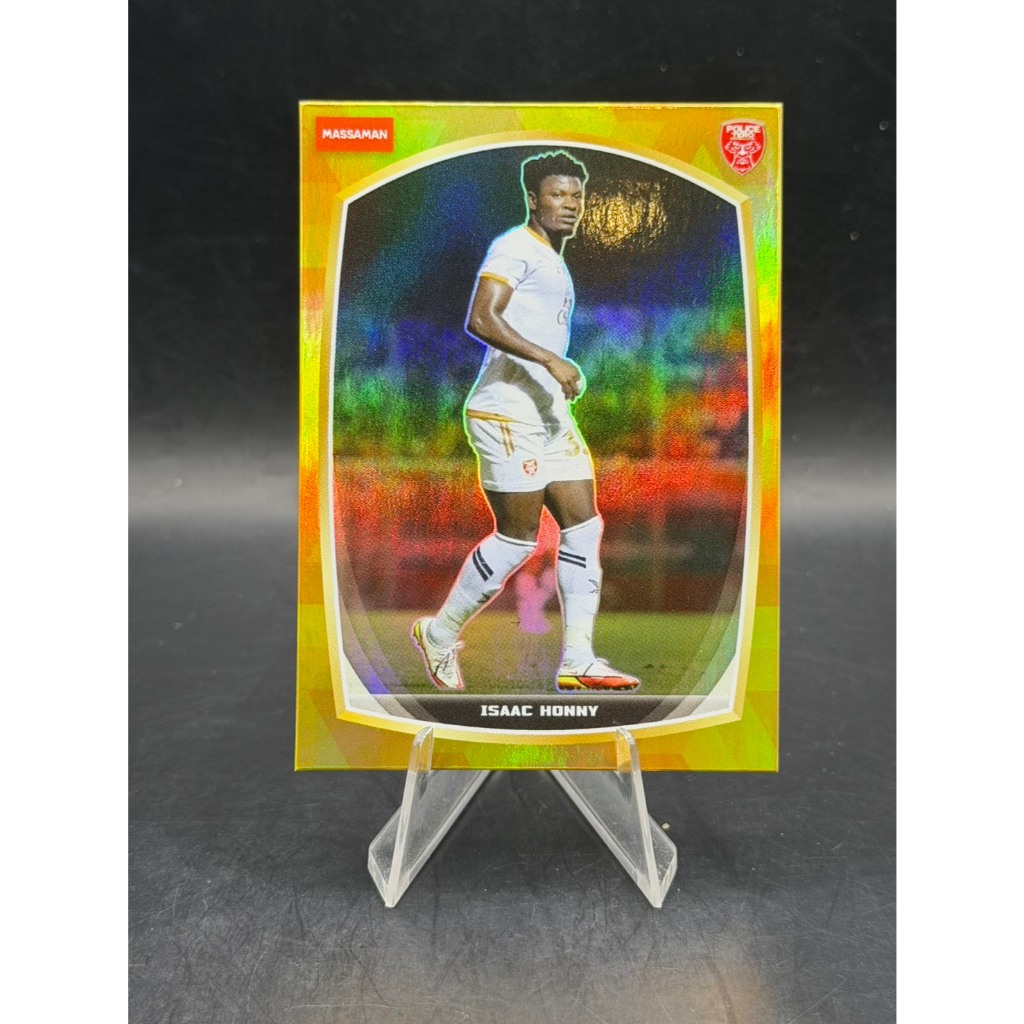 Isaac Honny 2022-23 Massaman Police Tero FC Gold Parallel Autograph / Serial 05 / 10 (Thai League Ra