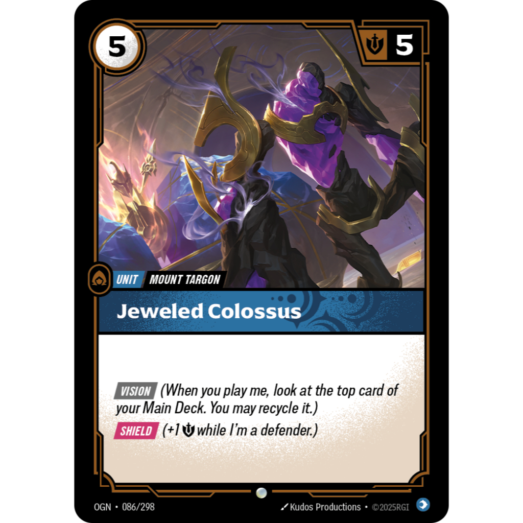 Thẻ riêng biệt RiftBound OGN 086 / 298 Jeweled Colossus