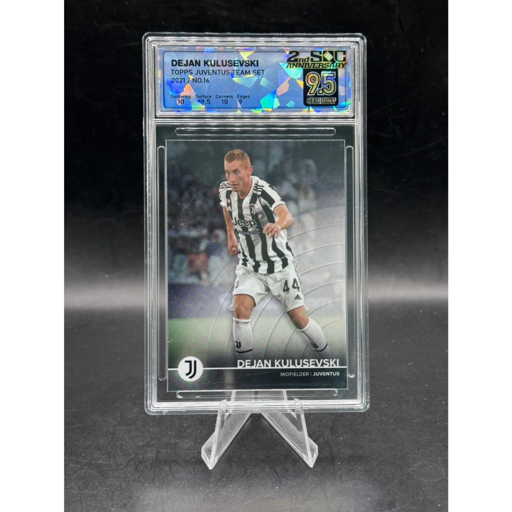 Dejan Kulusevski - 2021 Topps Juventus Team Set - 16 - SQC 9.5 Gem Mint