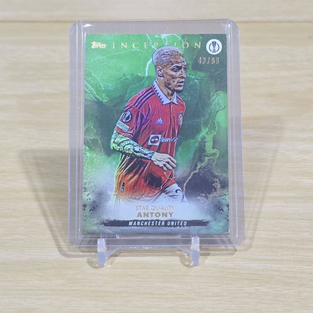 Card Topps Inception UCC Uefa Club 2022-23 Antony Green / 99 Dày Manchester United chrome