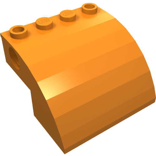 (sử dụng) Phần Lego cũ 61487 Độ dốc cong 4 x 4 x 2 có lỗ