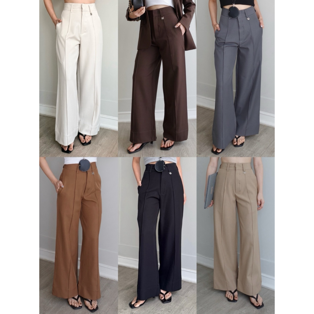 THESUNCO-MILANO TROUSERS Quần cạp cao kết hợp với MILANO BLAZER.