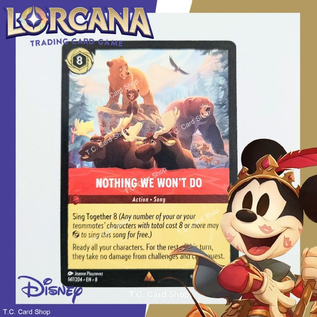Nothing We Won 't Do (Action-Song) EN8 147 / 204 Rare (Reign of Jafar) - Disney Lorcana (