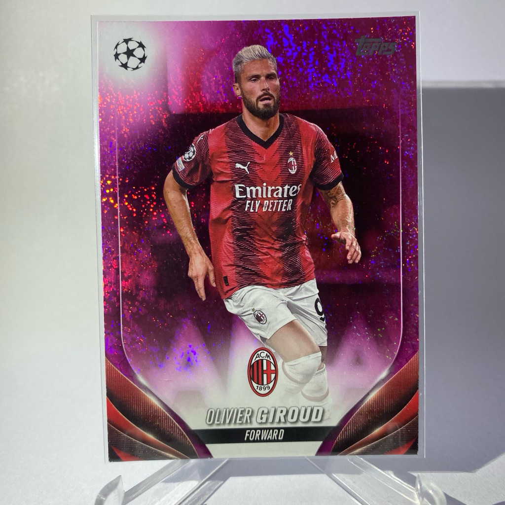 Thẻ bóng đá OLIVIER GIROUD AC MILAN TOPPS 2024 No.43