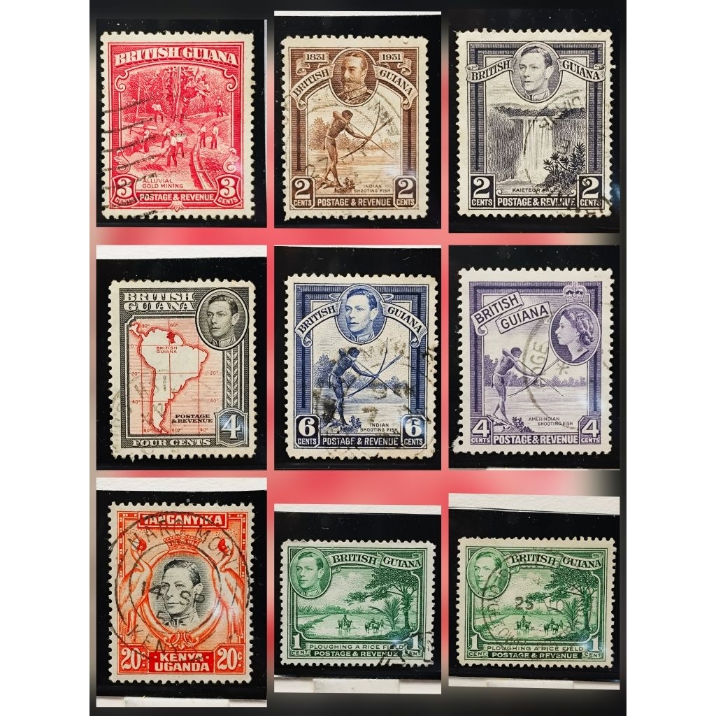 Tem cũ từ quốc gia Guyana