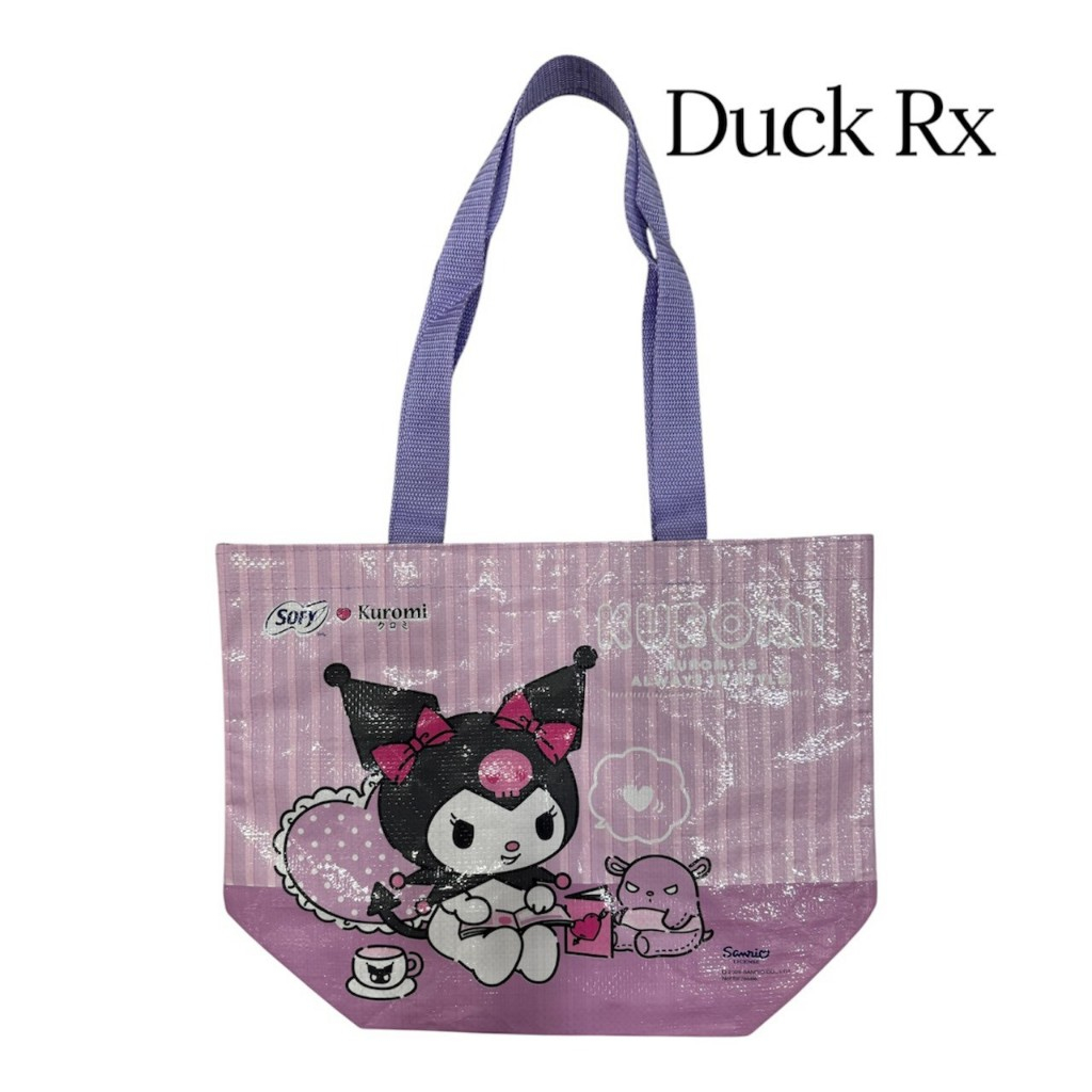Túi Tote KUROMI 38 30 15 cm. Pig Chin Pattern Naughty Man 38 30 15 Sản phẩm cao cấp từ SOFY