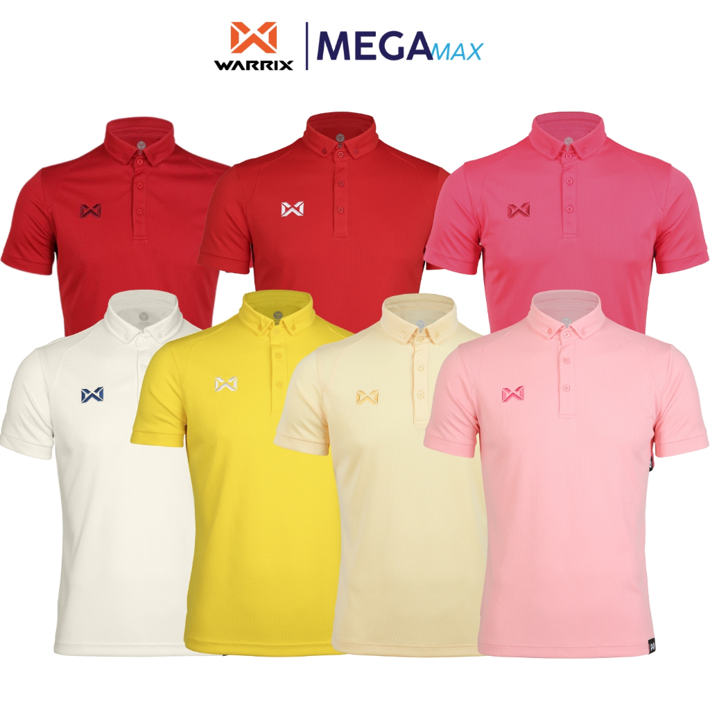 Áo Polo WARRIX 3324 PLA024 Bong Bóng Mẫu Vàng Đỏ Cam Hồng