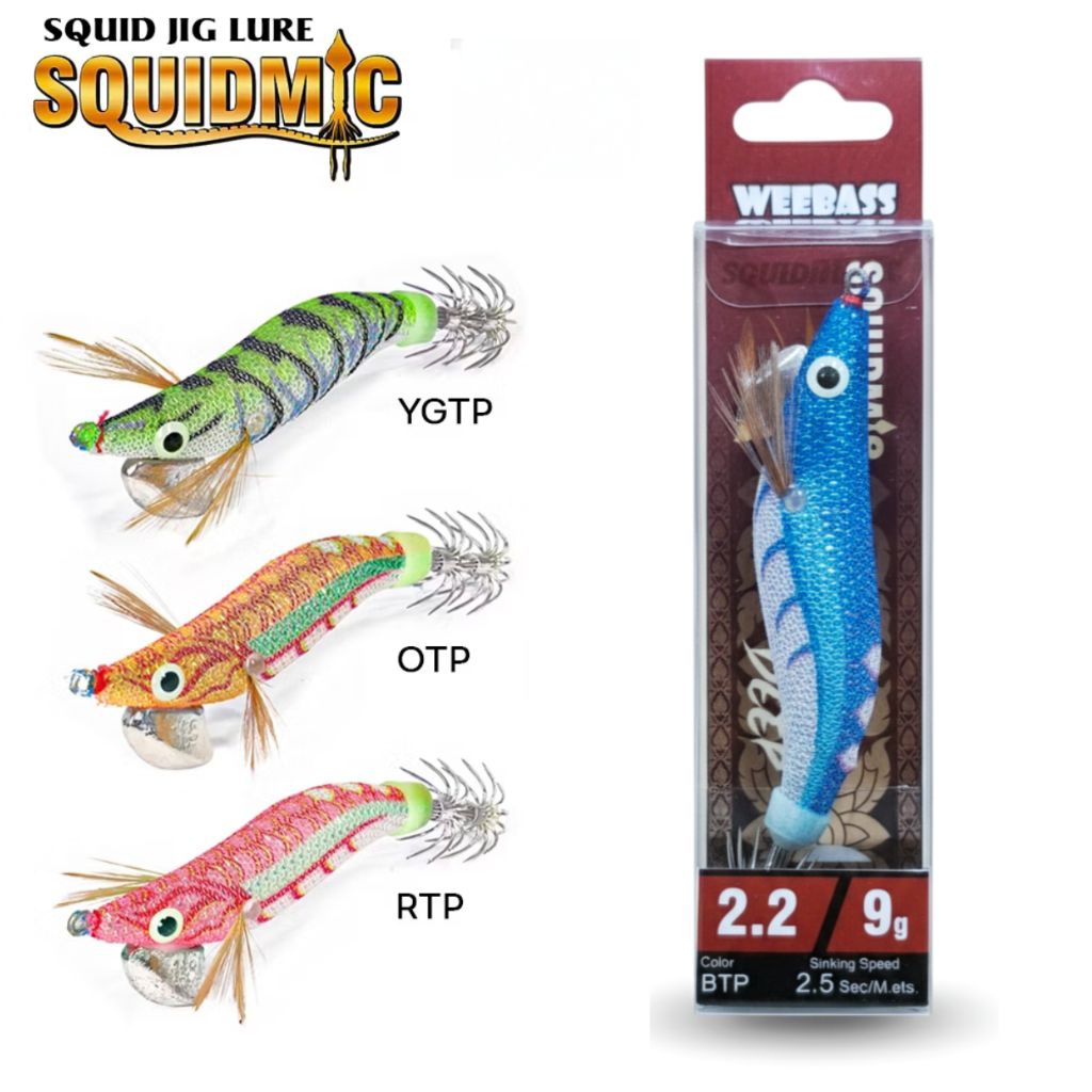 Mồi câu cá mực WEEBASS-SQUIDMIC DEEP Model Yakata Tôm