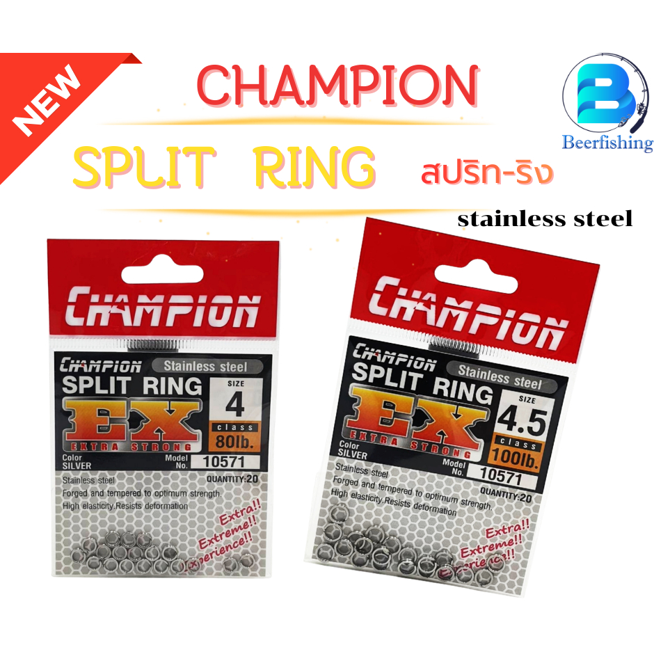 Champion RING (Champion) SPLIT (Sprit-RING) để lắp ráp Mồi giả cao su Ếch nhảy Spinner 3 kích cỡ để 