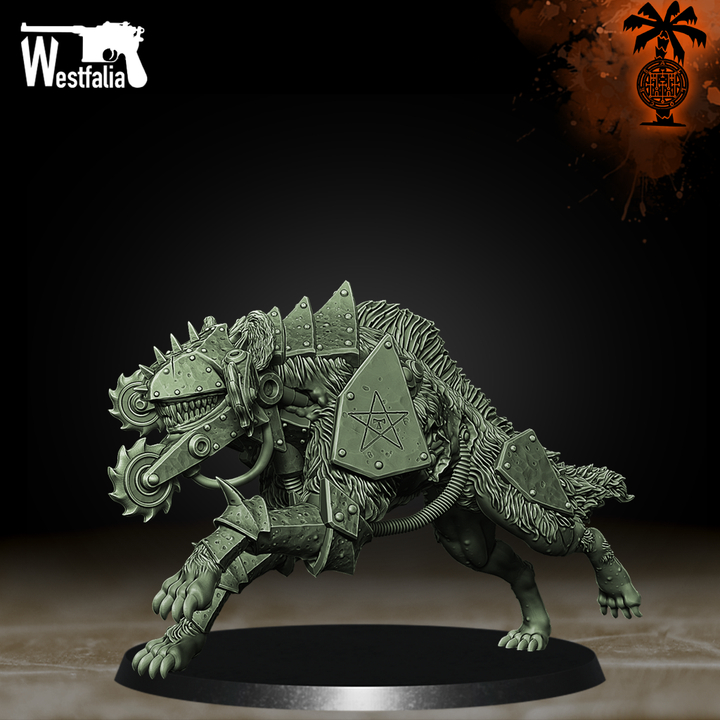 Cavaver Corps War Hyena Resin Mô hình thu nhỏ cho màn hình trò chơi trên bàn