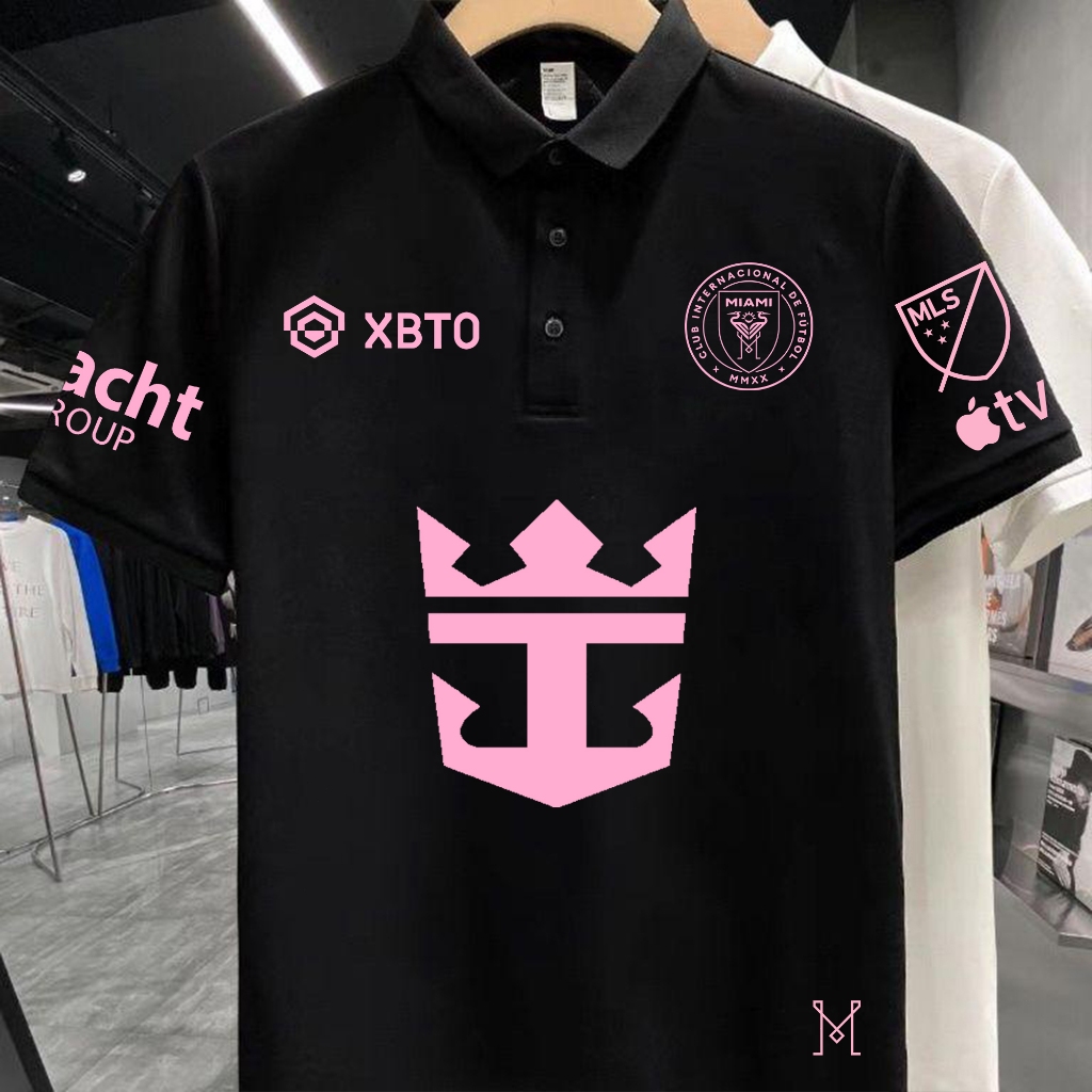Áo thun Polo Inter Miami CF Lion Messi MỚI dành cho người lớn / Áo số 10 của Messi / Áo Leo / Đội bó