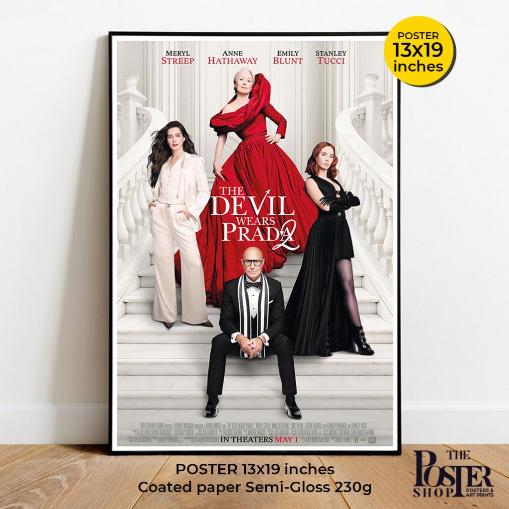 Poster Devil Wears Prada 2 Meryl Streep, Anne Hathaway, Emily Blunt & Stanley Tucci ❈ 13x19 ❈ ้ ✷