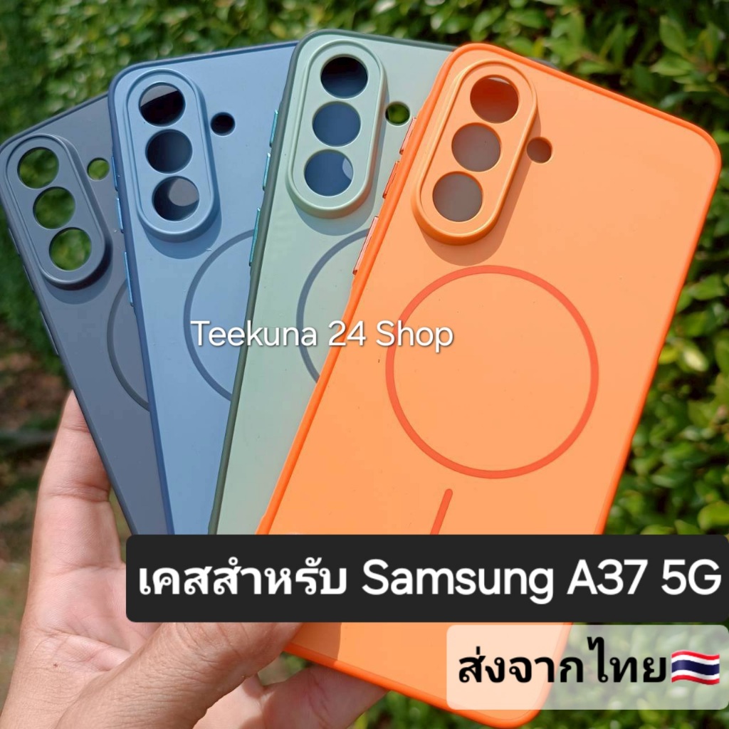 Ốp Lưng Cho Samsung A37 5G Silicon Edge + Mặt Sau Nhựa A37 5G