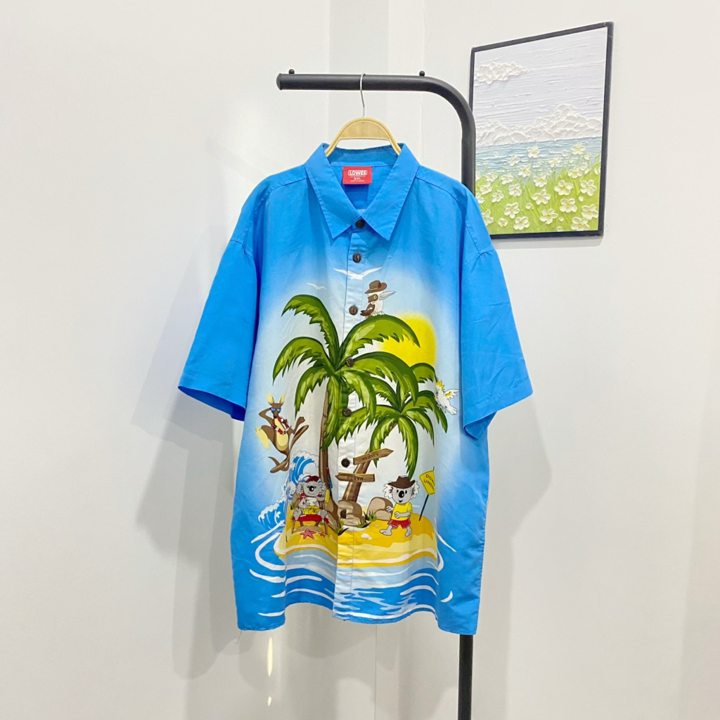 Áo sơ mi nam ngắn tay Lowes size 2XL