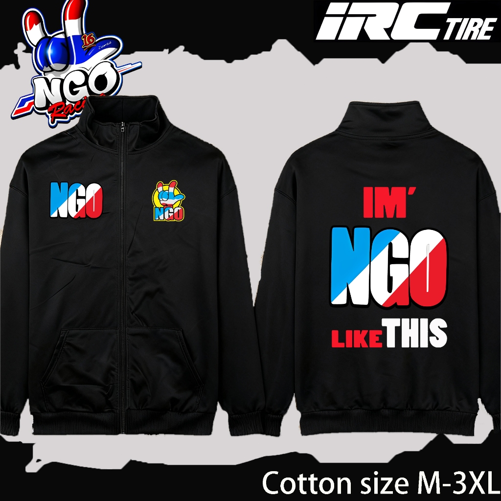 ⊕ ❈ ์ ❈ ่ Baju Áo cardigan cổ đứng NGO Racing STREETBIKE Áo nam mát mẻ dành cho người đam mê xe máy