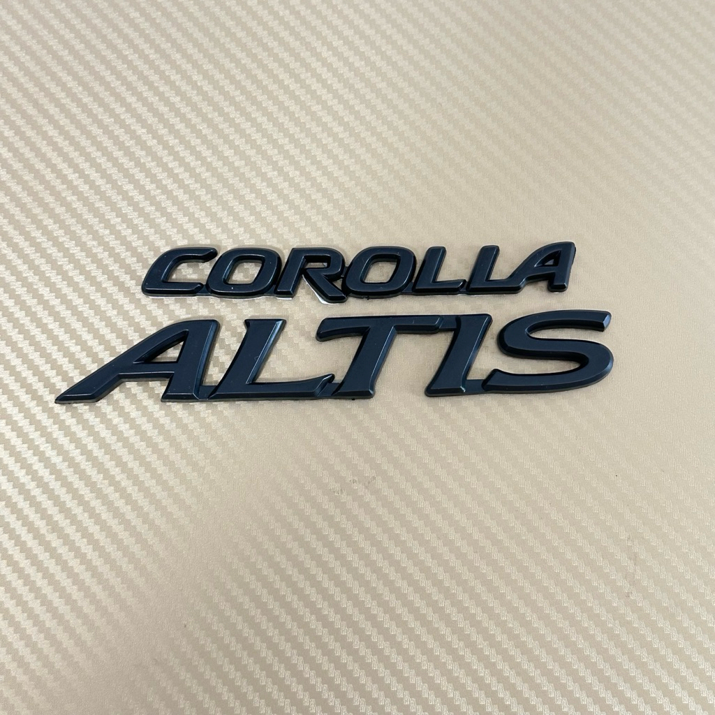 Corolla + Logo ALTIS màu đen gắn vào phía sau Toyota ALTIS mỗi mảnh