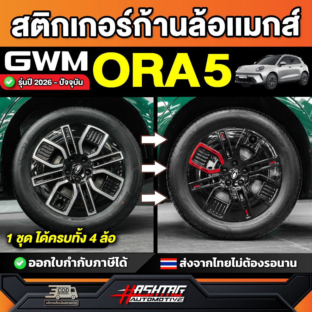 Mẫu nhãn dán thân bánh xe GWM ORA 5 2026-nay [GWM Aura 5] ORA5