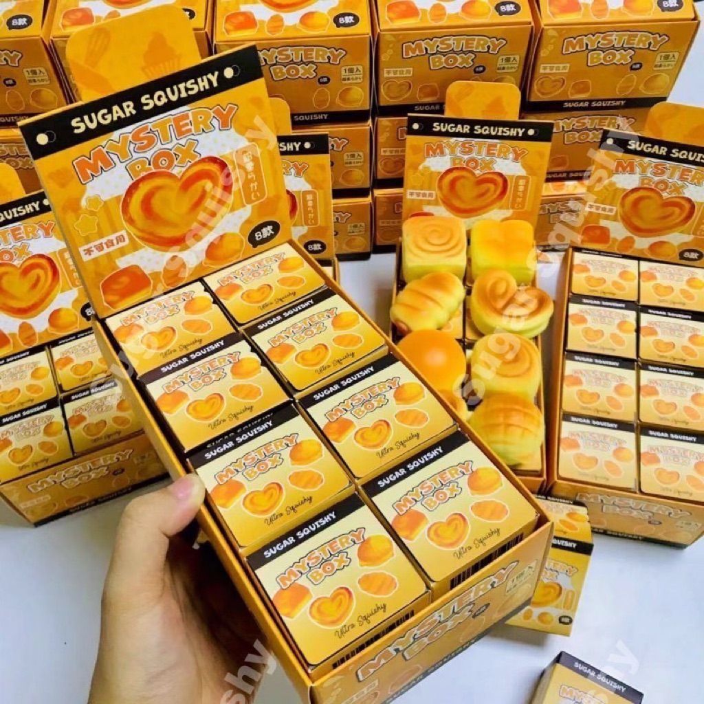 ️ Sử dụng Mã giảm giá ️ Hộp ngẫu nhiên Squishy My Stery Bread Whole There Are 8 miếng.