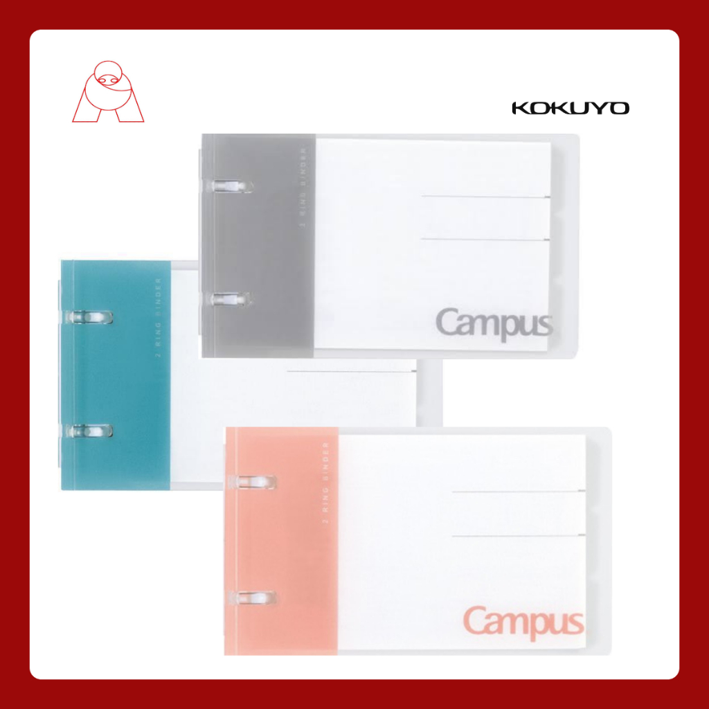 Kokuyo Campus Rebrand Binder A7 Ring-Bound Notebook (2 Nhẫn 7 Lỗ)