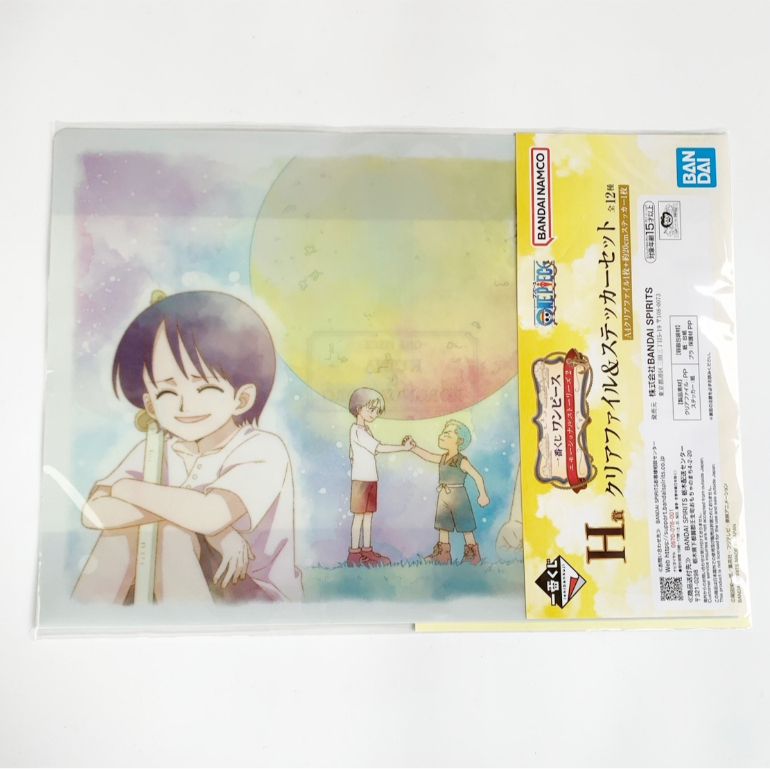 A4 One Piece File Zoro Kuina Pattern Với Ichiban Kuji Sticker