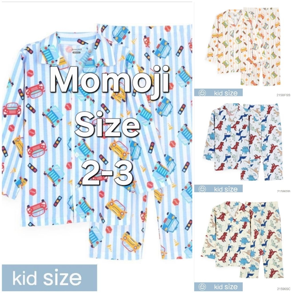 Bộ đồ ngủ bé trai JOSILINS Momoji Size 2-3