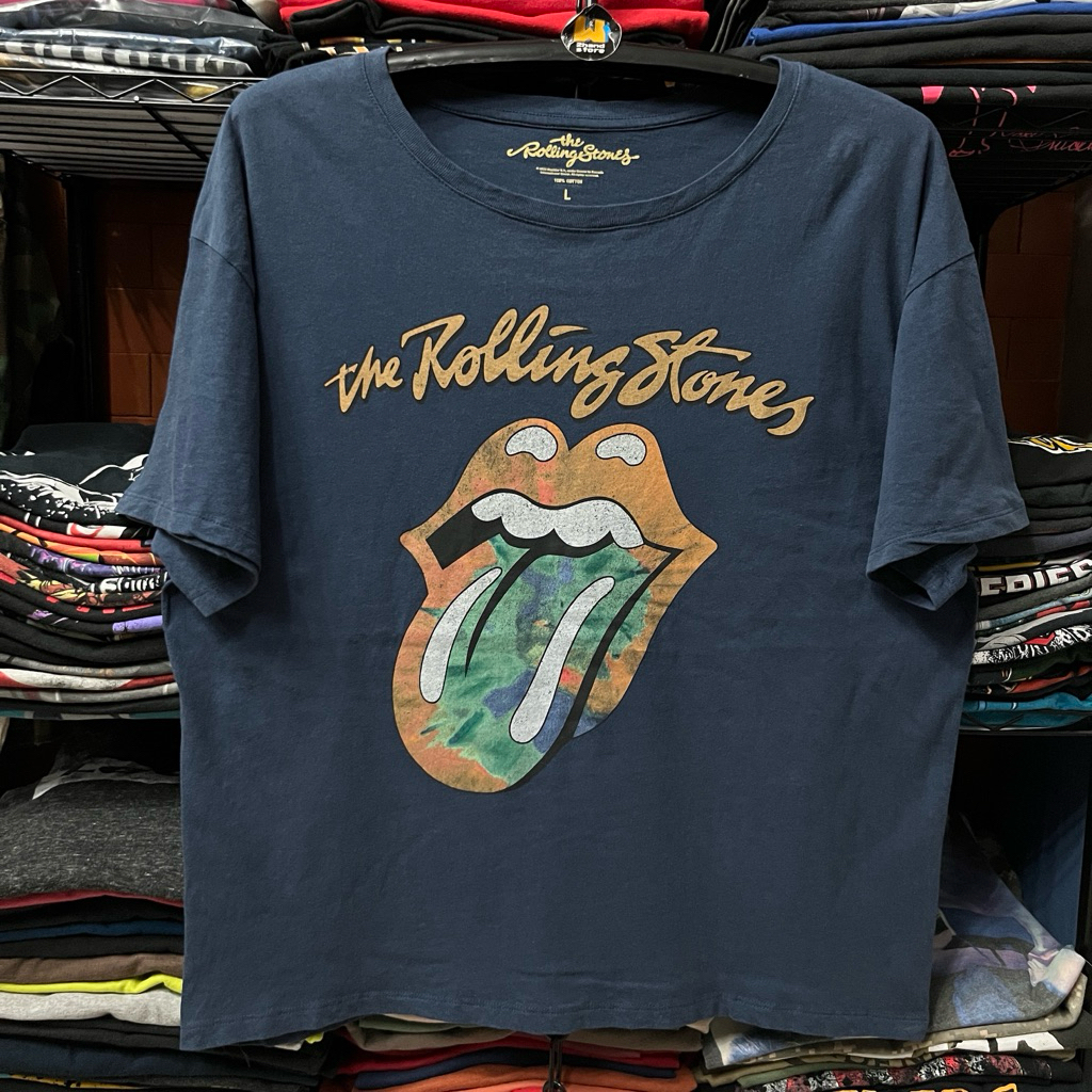 Áo thun cổ điển The Rolling Stones Lưỡi xanh
