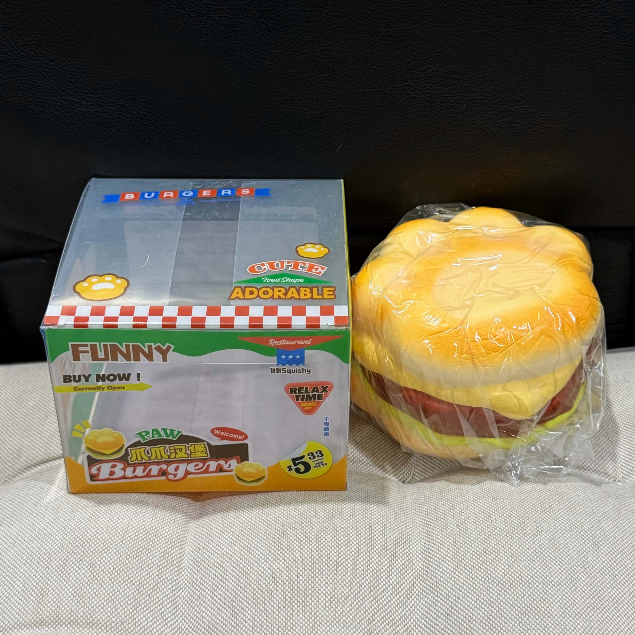 BingBing Paw Burgers Mèo Squishy