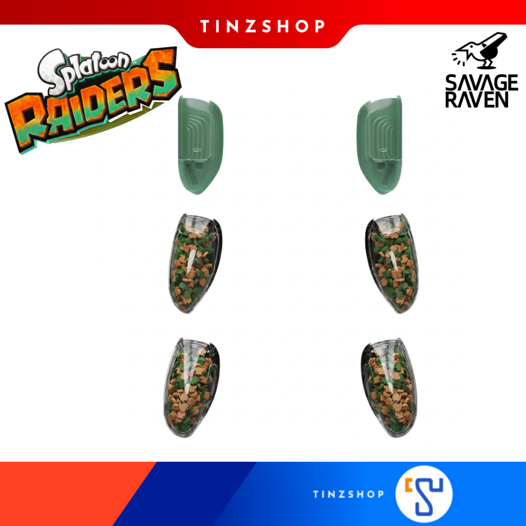 [Giao hàng nhanh] Bộ kẹp Splatoon Raiders Phiên bản giới hạn Savage Raven của Skull & Co. Thay thế b