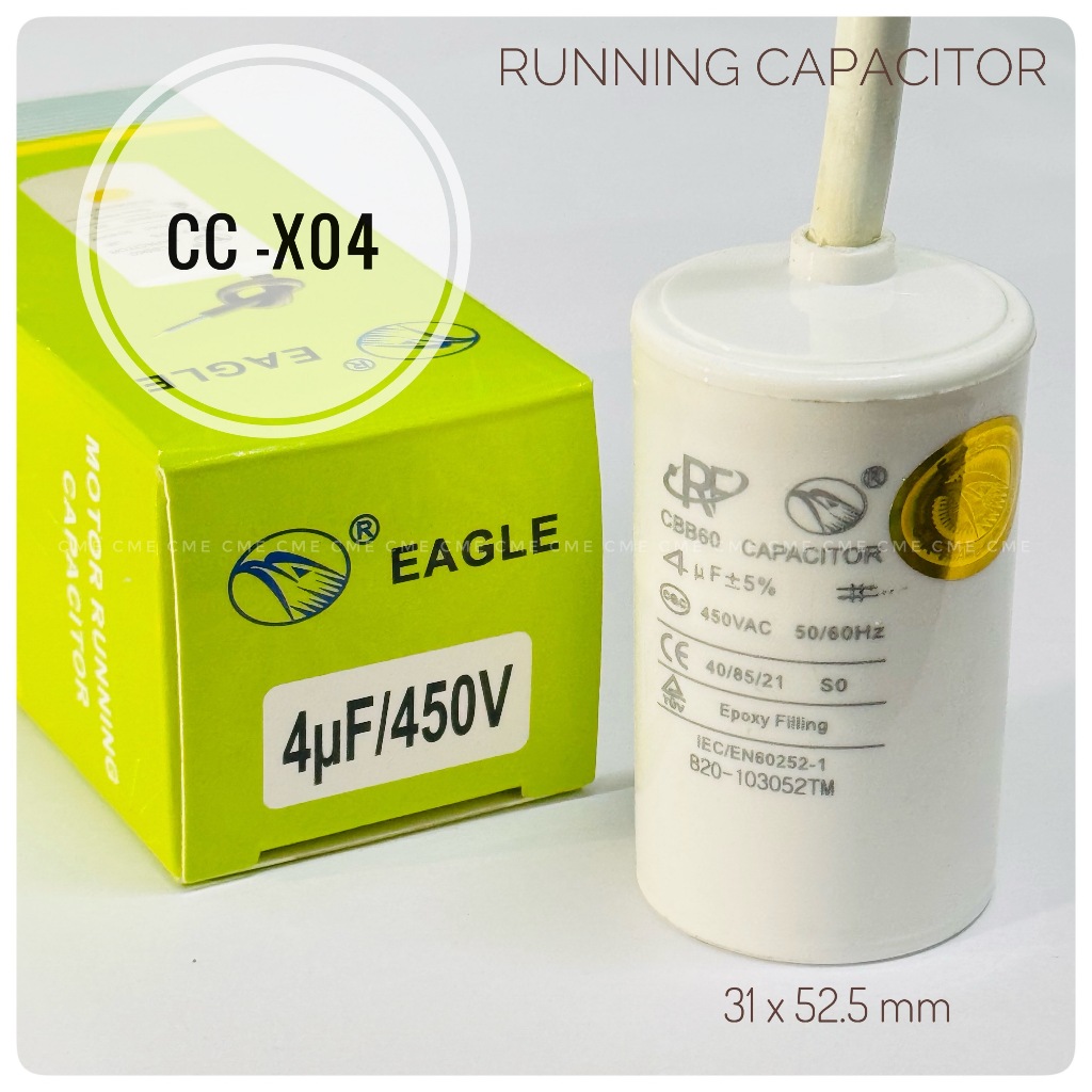 Tụ điện 4uF 450V Chạy CC-X04