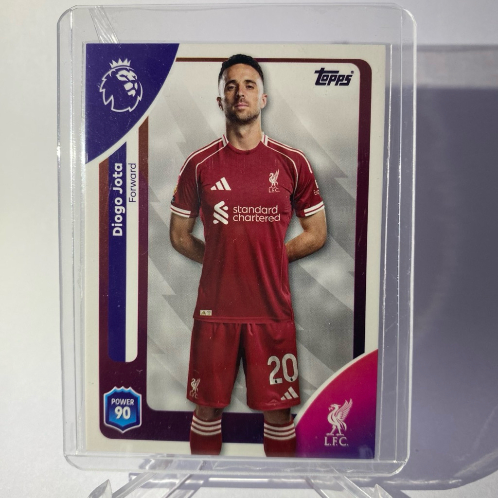 Thẻ bóng đá DIOGO JOTA LIVERPOOL TOPPS 2025