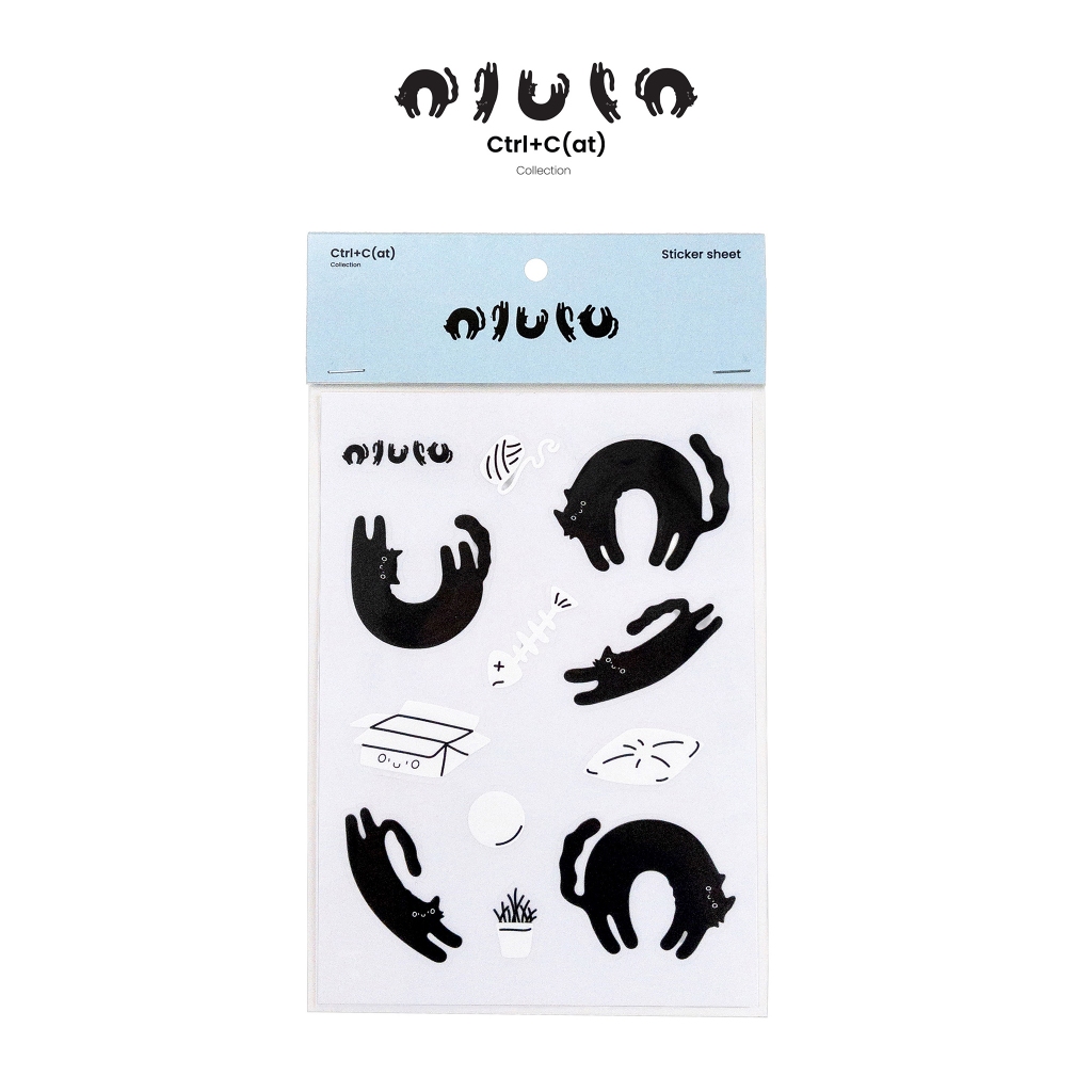 Oulo Ctrl + C (at) -Cat Sticker A6 PVC Size A6