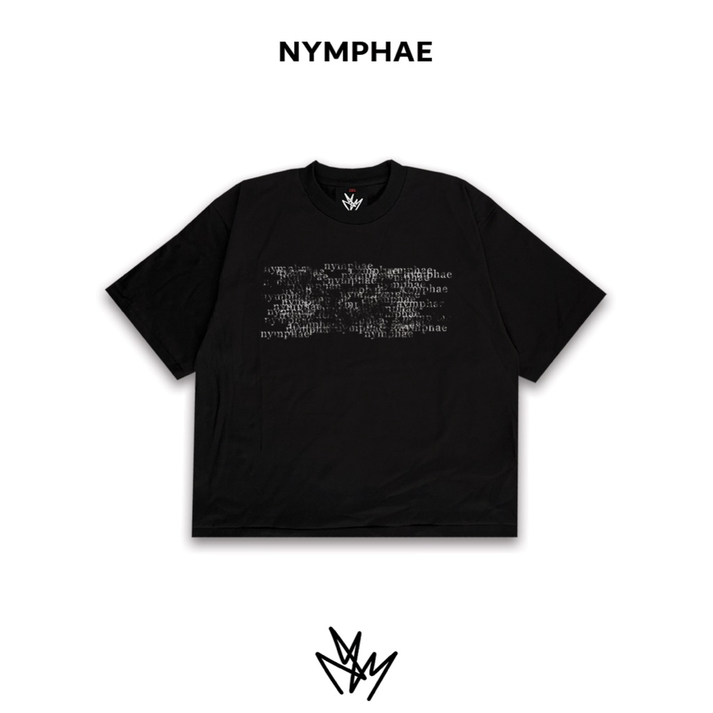 NYMPHAE: Cipher Script [Áo thun cỡ lớn, Boxy]